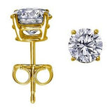 0.25ct - 0.60ct  Total Weight Round Brilliant Diamond Studs in 14kt White or Yellow Gold