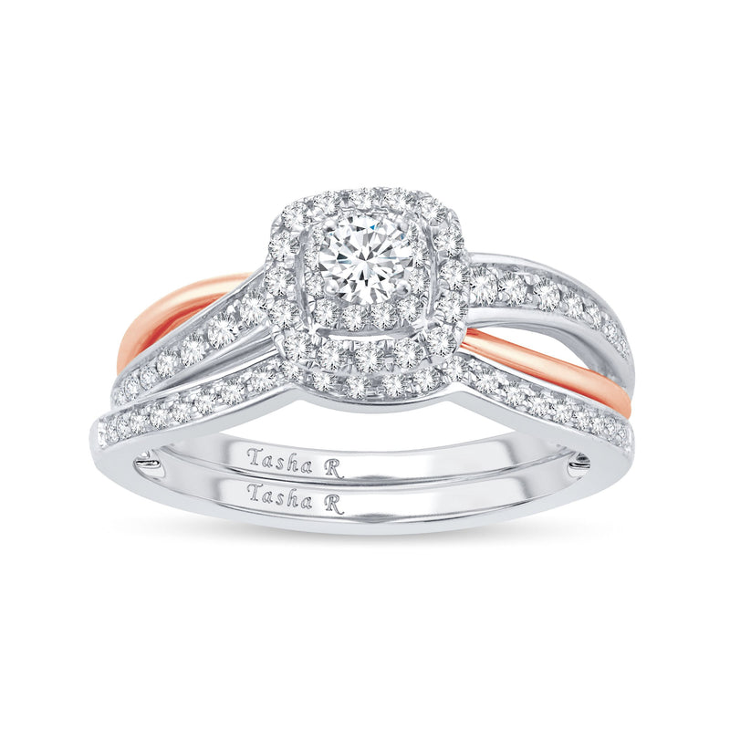 14K  0.50CT  DIAMOND  BRIDAL  RING