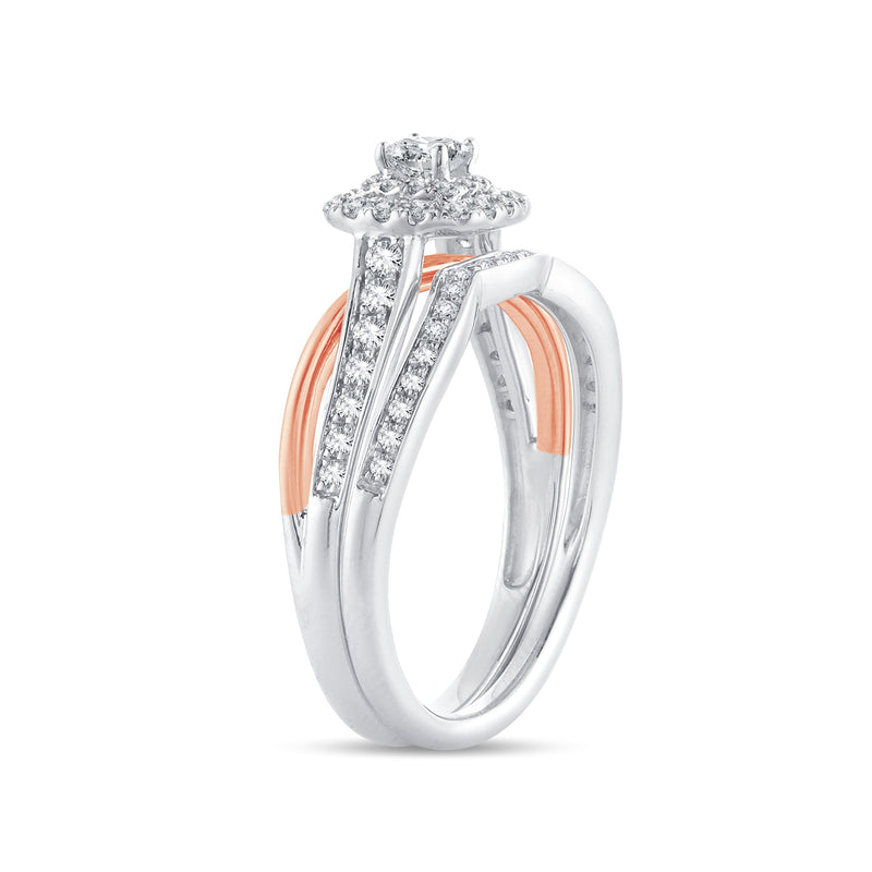 14K  0.50CT  DIAMOND  BRIDAL  RING