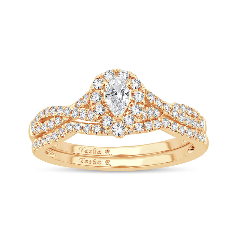 14K 0.50CT DIAMOND BRIDAl RING