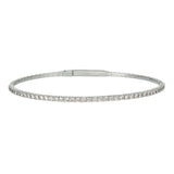 14kt Gold "FLEXI" Bracelet with Natural Round Brilliant Cut Diamonds