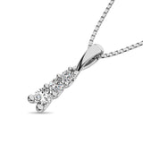 10K White Gold 1/6 Ct.Tw. Diamond Fashion Pendant