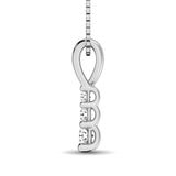 10K White Gold 1/6 Ct.Tw. Diamond Fashion Pendant