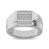 10K White Gold 3/8 Ct.Tw. Diamond Gents Ring