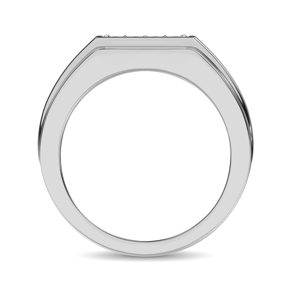 10K White Gold 3/8 Ct.Tw. Diamond Gents Ring