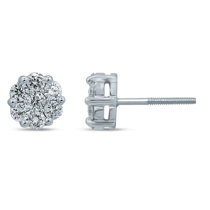 14K  0.75CT  DIAMOND  EARRING