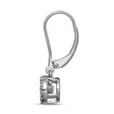Sterling Silver 1/20 Ct.Tw. Moving Diamond Danglers Earrings