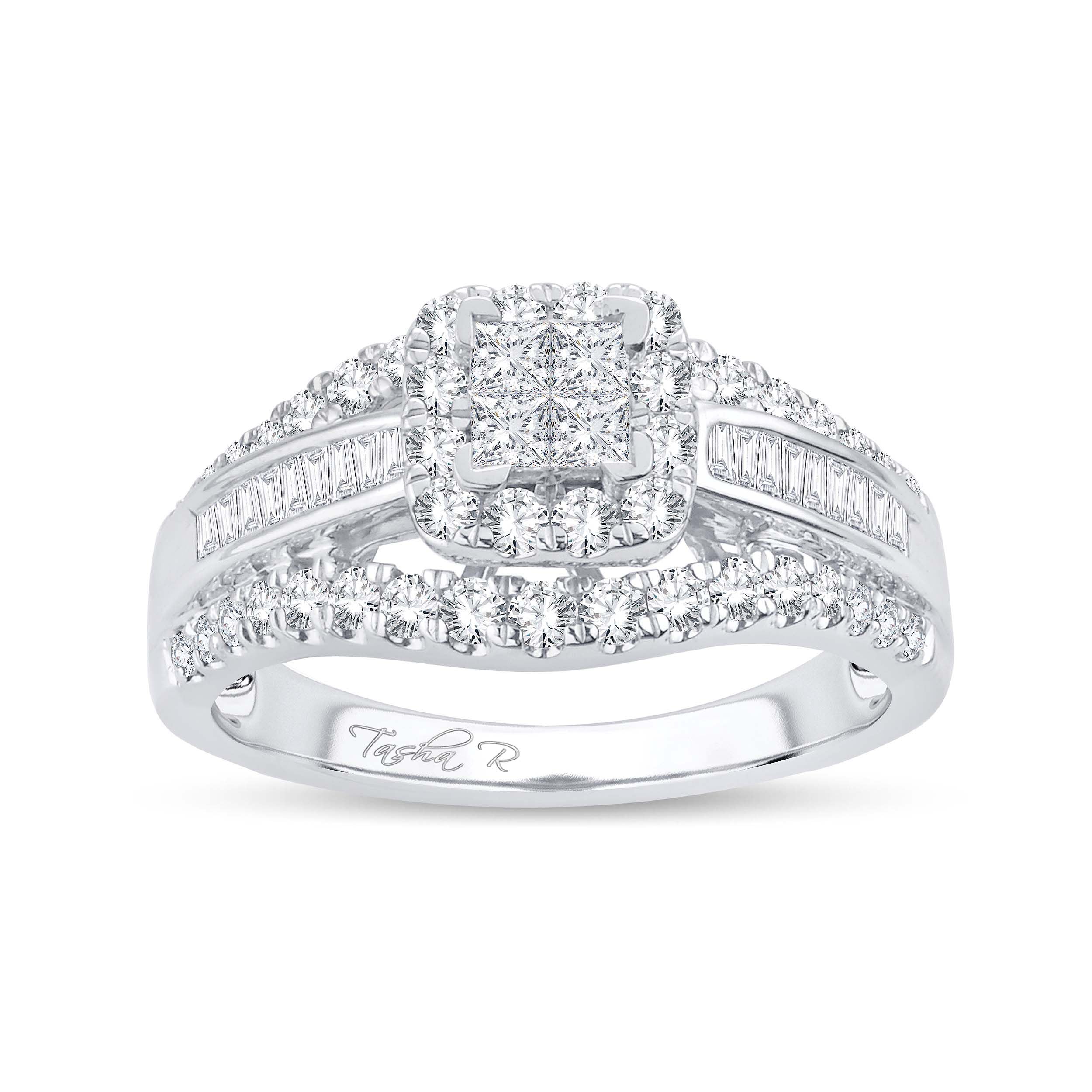 14K  1.00CT PR/CT  DIAMOND BRIDAL   RING