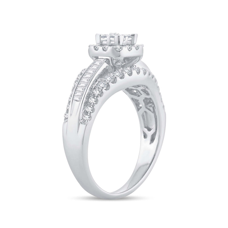 14K  1.00CT PR/CT  DIAMOND BRIDAL   RING