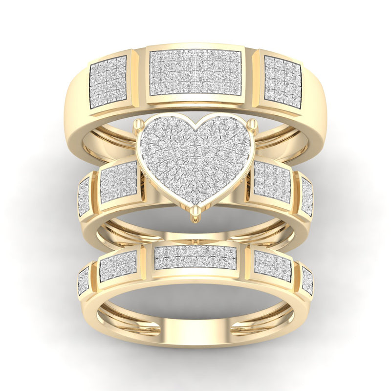 10K   0.50CT  DIAM  TRIO  SET