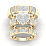 10K   0.50CT  DIAM  TRIO  SET