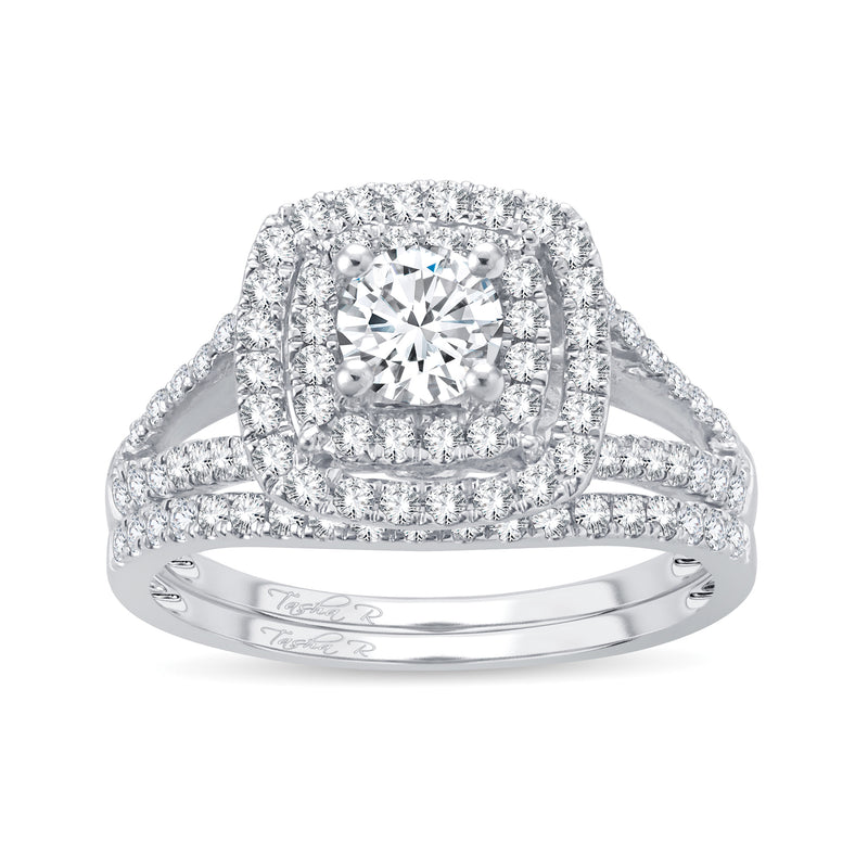 14K   White Gold 1.11Ct Bridal Ring