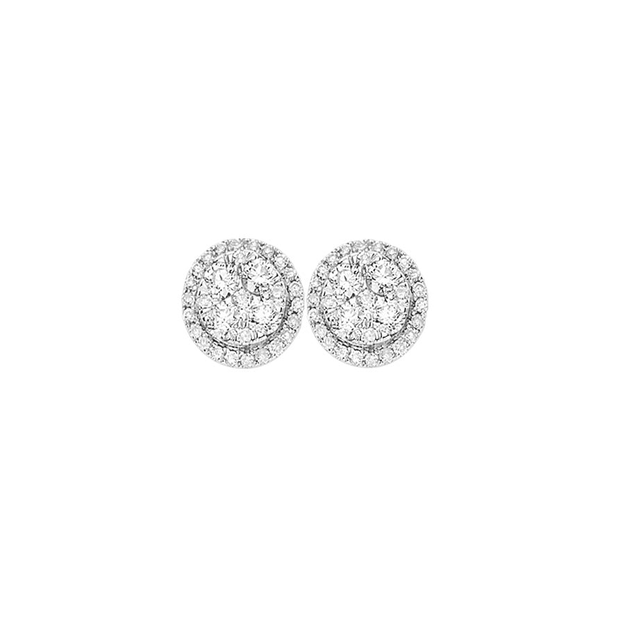 14K  0.67CT  DIAMOND  EARRING