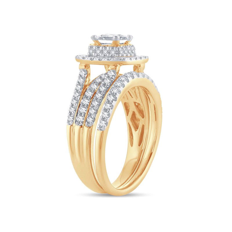 14K  1.51CT  DIAMOND  BRIDAL  RING