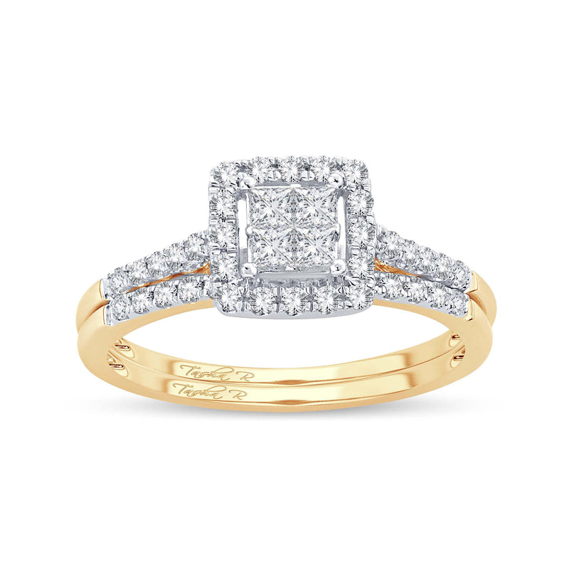 14K  0.51CT  DIAMOND  BRIDAL  RING