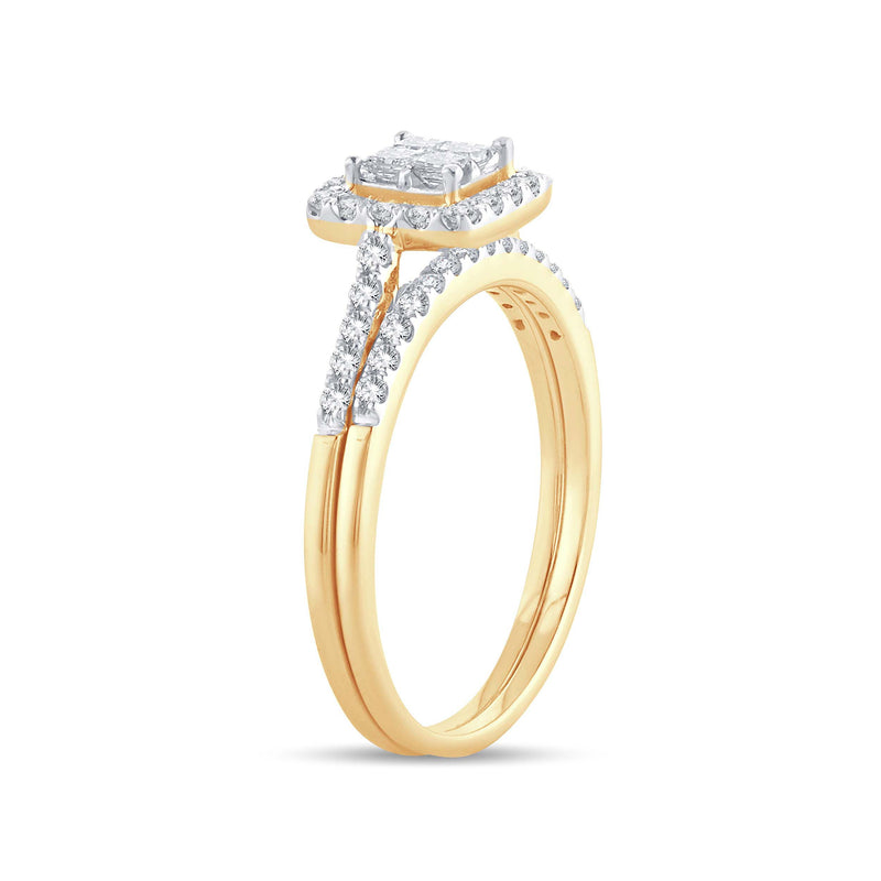 14K  0.51CT  DIAMOND  BRIDAL  RING
