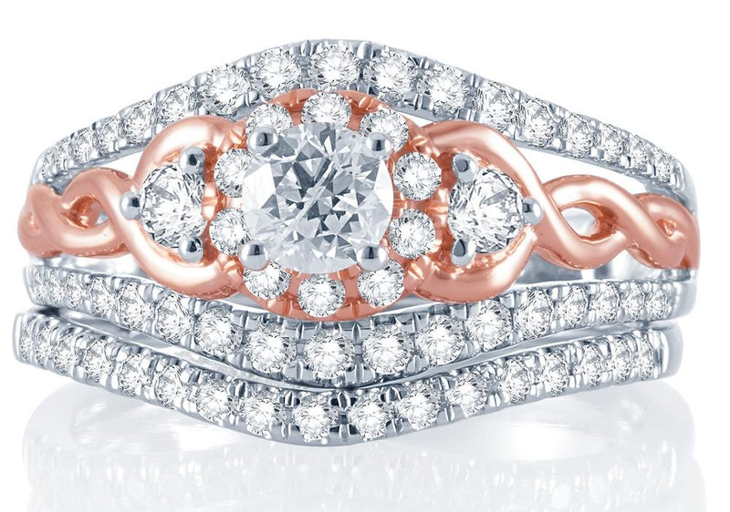 14K  1.01CT  DIAMOND  BRIDAL  RING