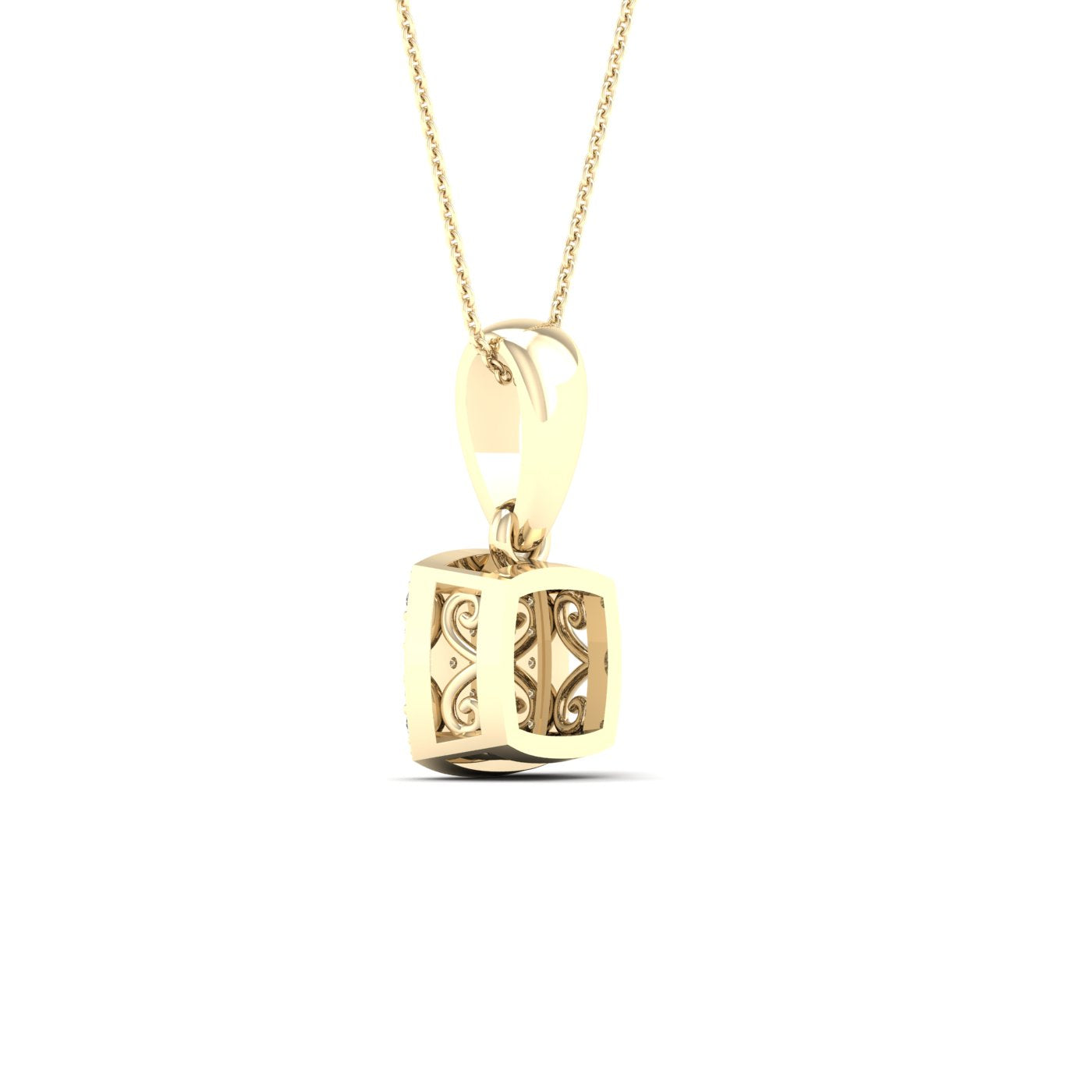 10K 0.12CT DIAM PENDANT