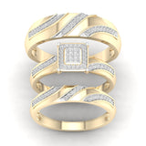 10K 0.25CT DIAM TRIO SET