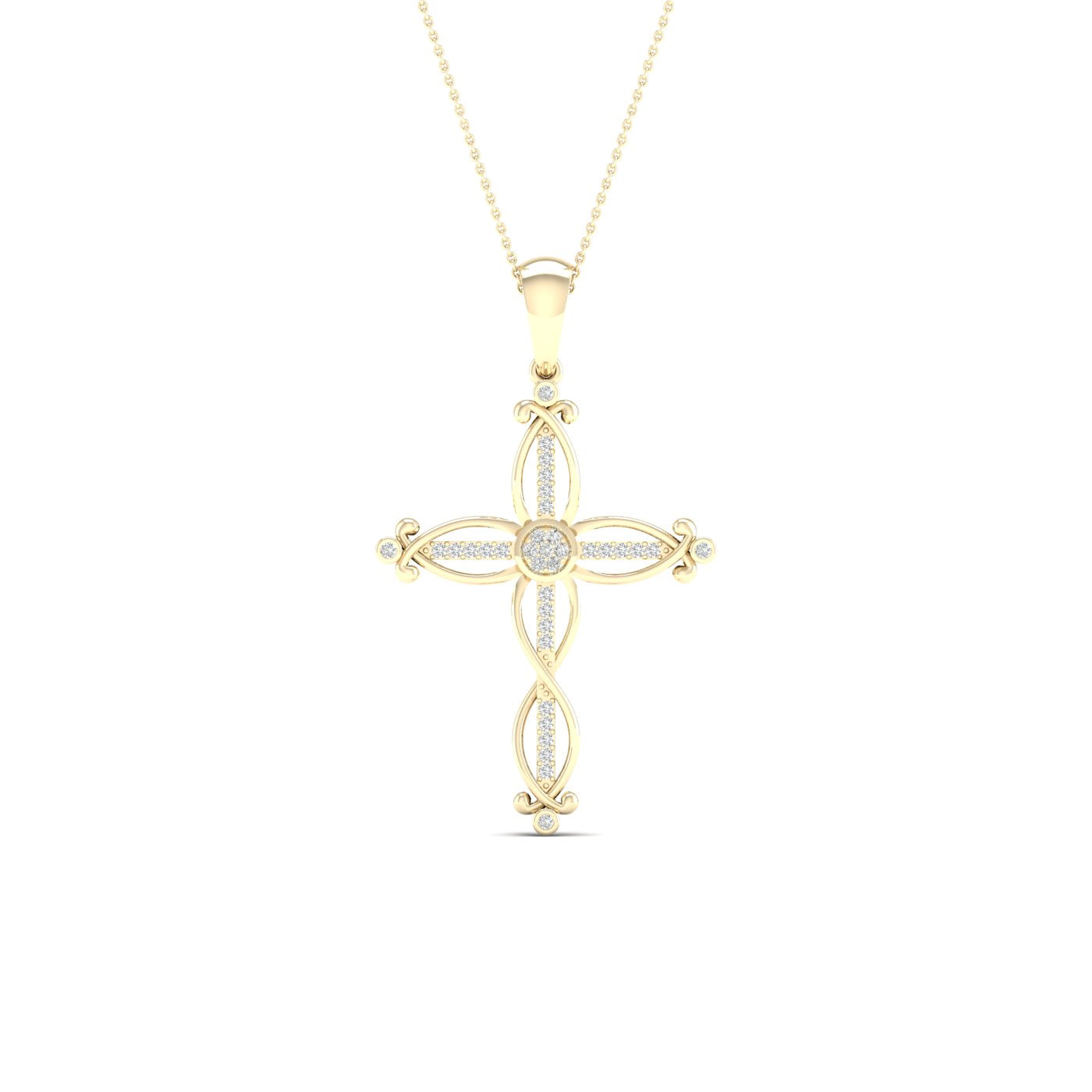 10K 0.10CT DIAM PENDANT