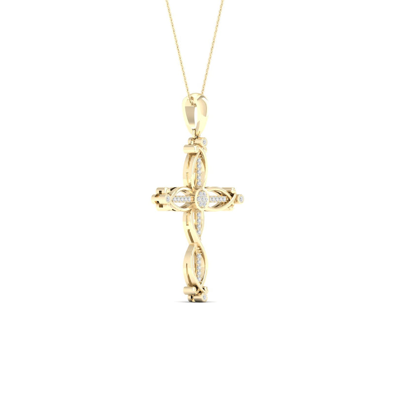 10K 0.10CT DIAM PENDANT