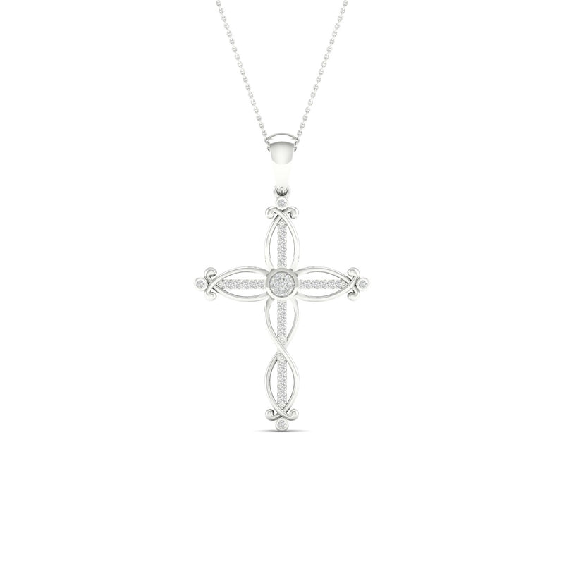 10K 0.10CT DIAM PENDANT