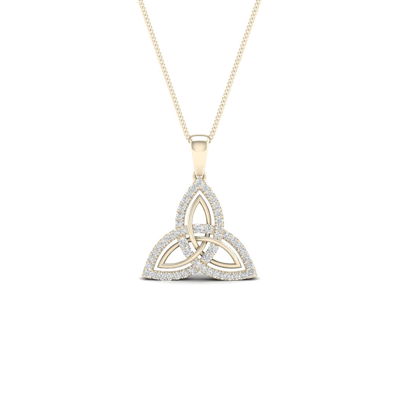 10K 0.15CT DIAM PENDAT