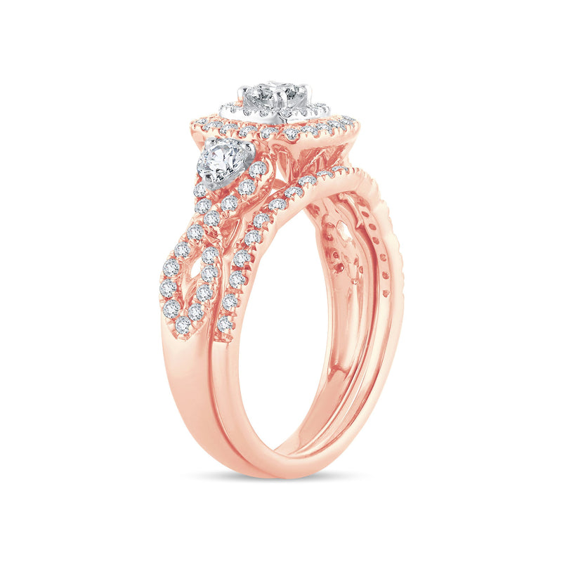 14K 01.00CT DIAMOND BAND