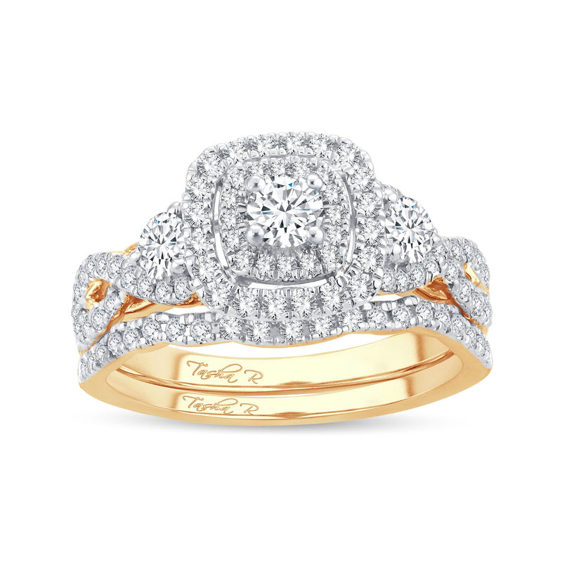 14K 01.00CT DIAMOND BAND