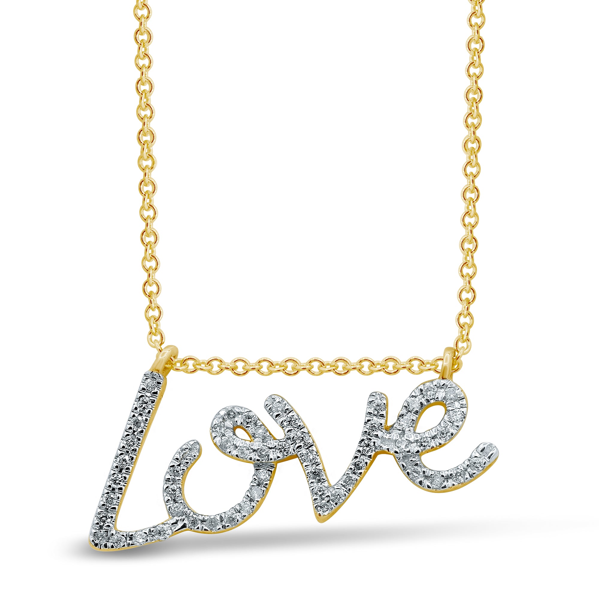 10K 0.12CT DIAM NECLACE