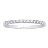 14K White Gold 1/10 Ct Diamond Ladies Machine Band