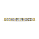 14K Yellow Gold 1/5 Ct Diamond Ladies Machine Band