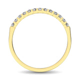 14K Yellow Gold 1/5 Ct Diamond Ladies Machine Band