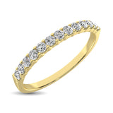 14K Yellow Gold 1/5 Ct Diamond Ladies Machine Band