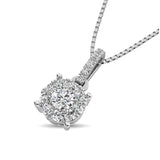 14K White Gold 1/3 Ct.Tw. Diamond Fashion Pendant