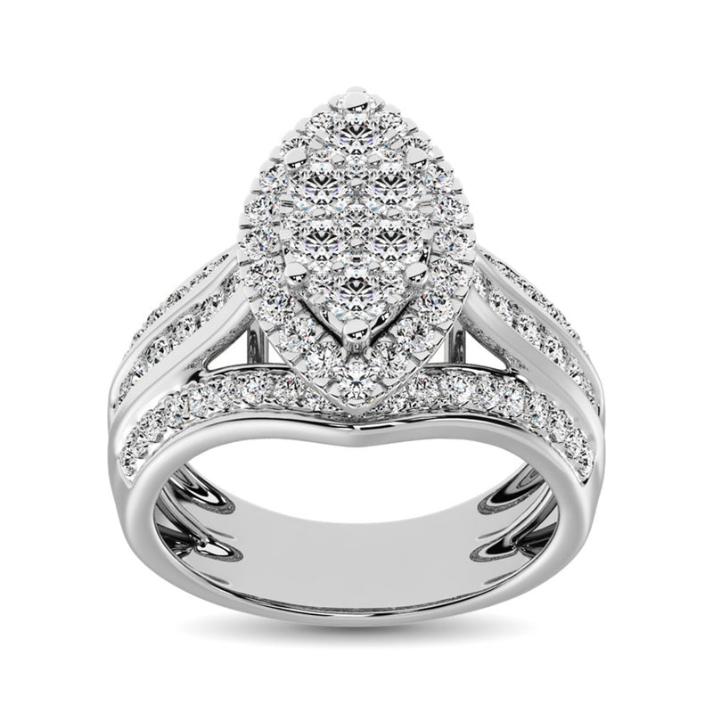 10K White Gold 1 1/2 Ct.Tw. Diamond Engagement Ring