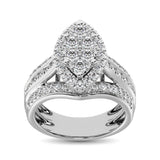 10K White Gold 1 1/2 Ct.Tw. Diamond Engagement Ring