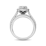 10K White Gold 1 1/2 Ct.Tw. Diamond Engagement Ring