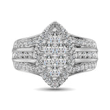 10K White Gold 1 1/2 Ct.Tw. Diamond Engagement Ring