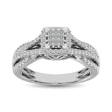 10K White Gold 2 Ct.Tw. Diamond Engagement Ring