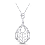 14K White Gold 5/8 Ct.Tw. Diamond Fashion Pendant