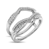 14K White Gold 1/3 Ctw Diamond Guard Ring