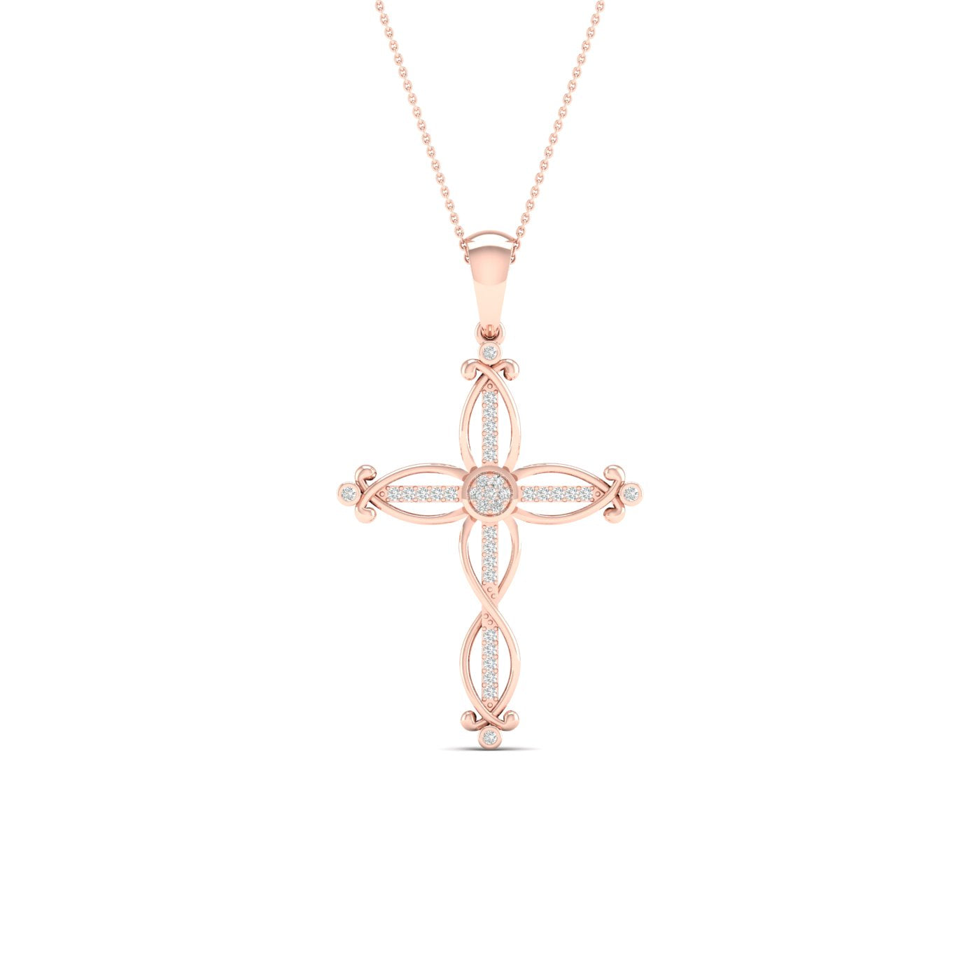 10K 0.10CT DIAM PENDANT