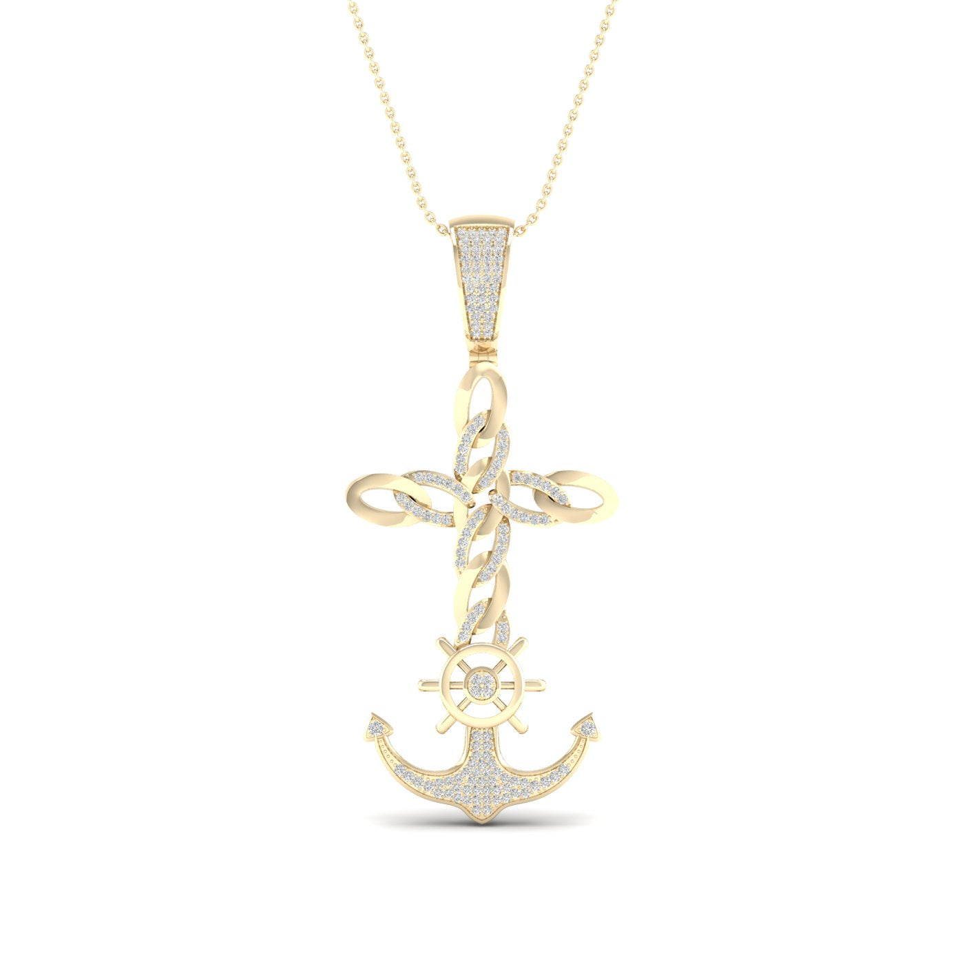 10K 0.40CT DIAM PENDANT