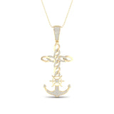 10K 0.40CT DIAM PENDANT