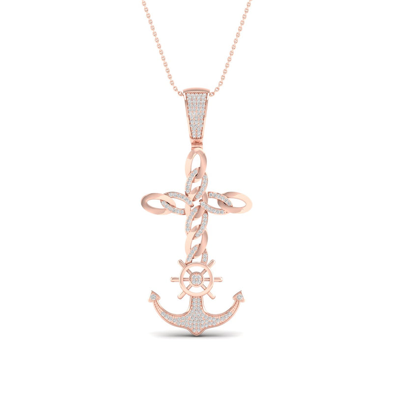 10K 0.40CT DIAM PENDANT