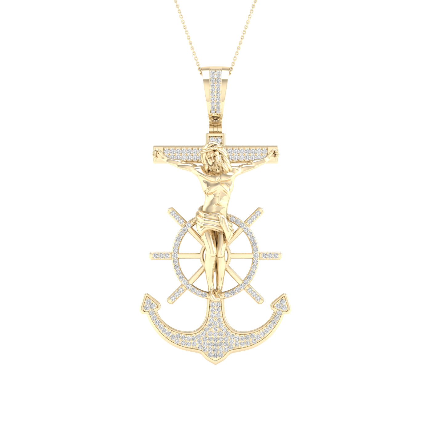 10K 0.50CT DIAM PENDANT