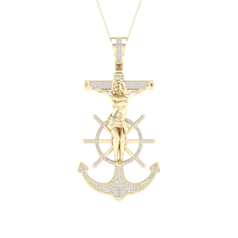 10K 0.50CT DIAM PENDANT