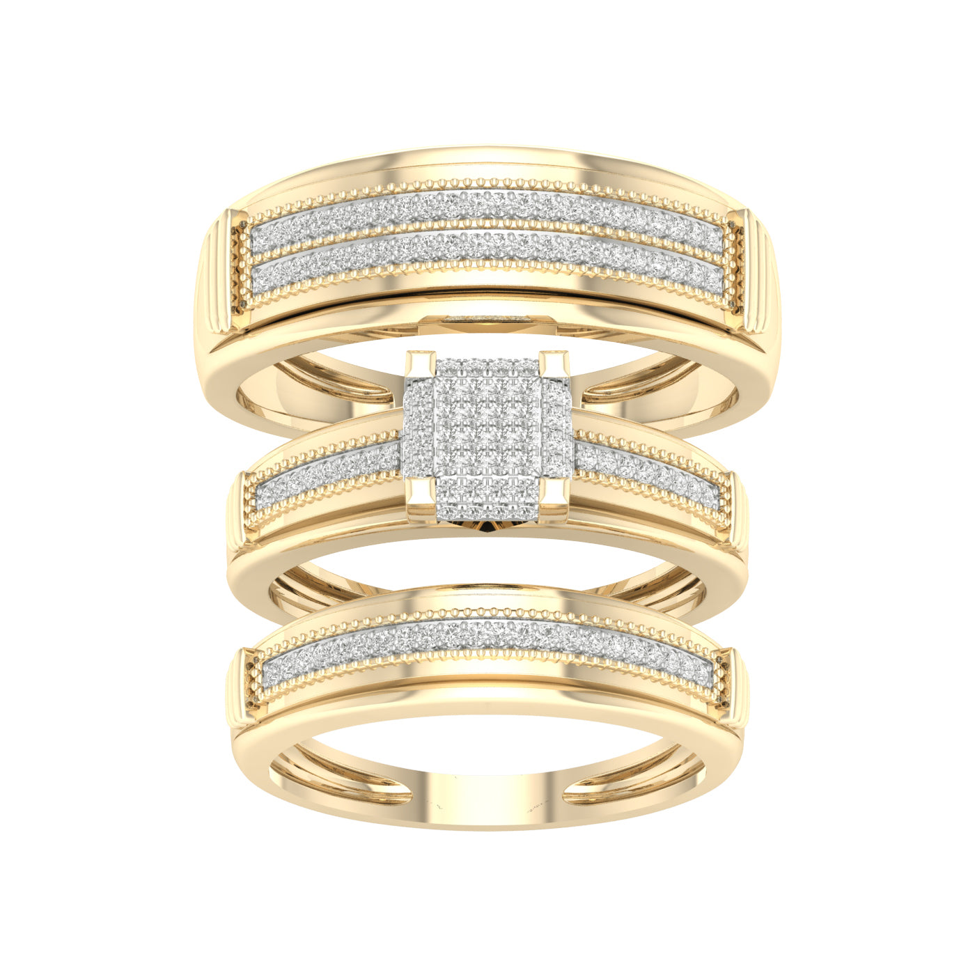 10K 0.40 CT DIAM TRIO SET