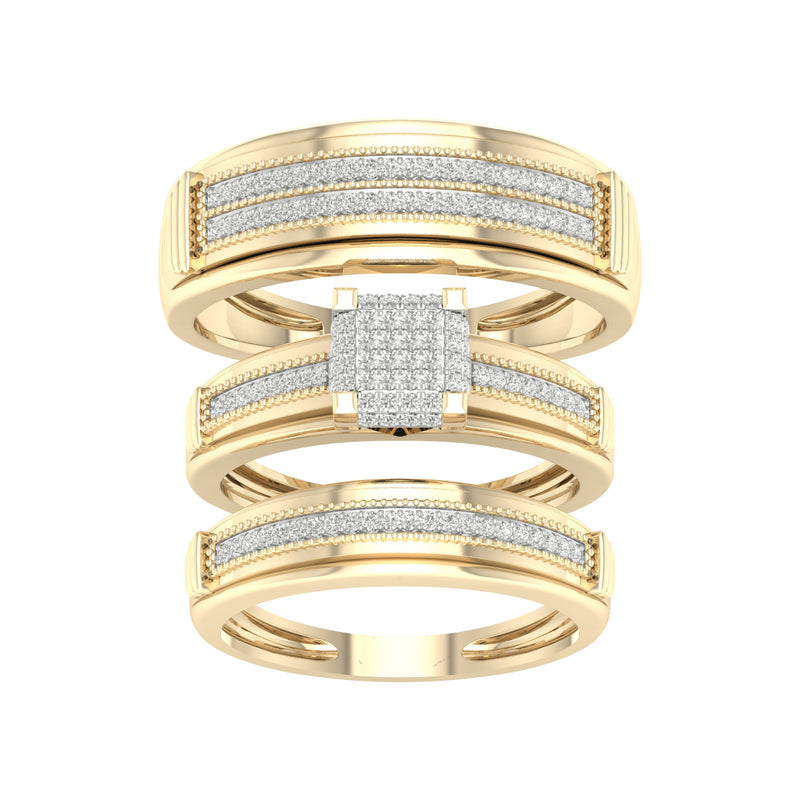 10K 0.40 CT DIAM TRIO SET